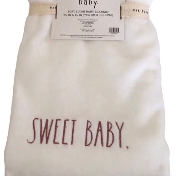 Rae Dunn “Sweet Baby” Blanket - Picture 8 of 8